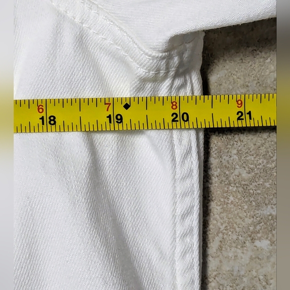 Talbot's White Classic Jean Jacket Size Large - Picture 6 of 10